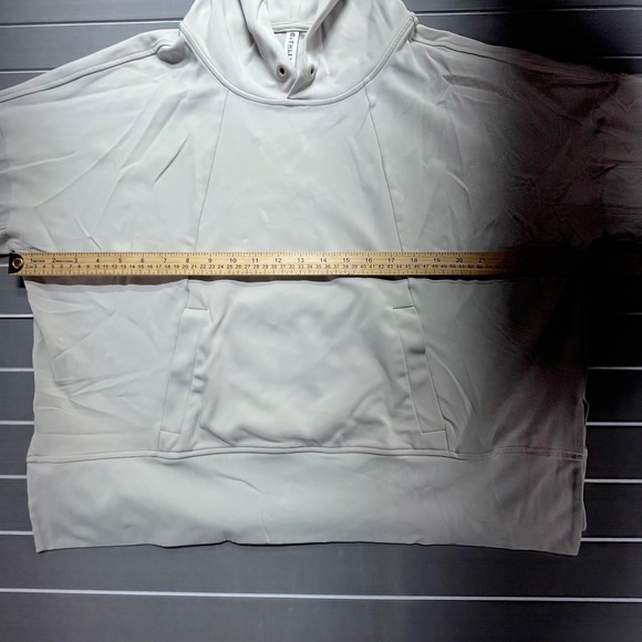 Athleta Beige Hooded Pullover Sweatshirt Hoodie Relaxed Fit XL - Picture 4 of 6